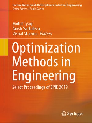 cover image of Optimization Methods in Engineering